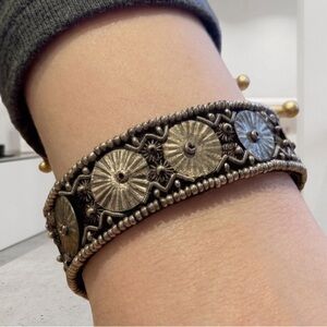 Silver Metal Detailed Women's Bracelet